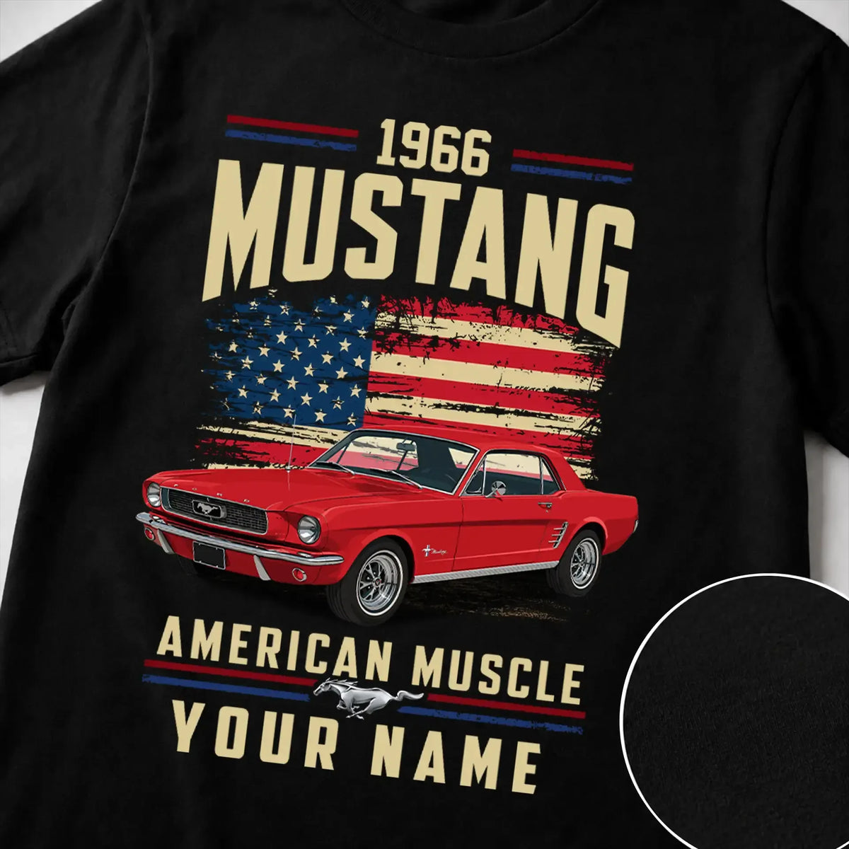 1966 Mustang Muscle Car Personalized Apparel