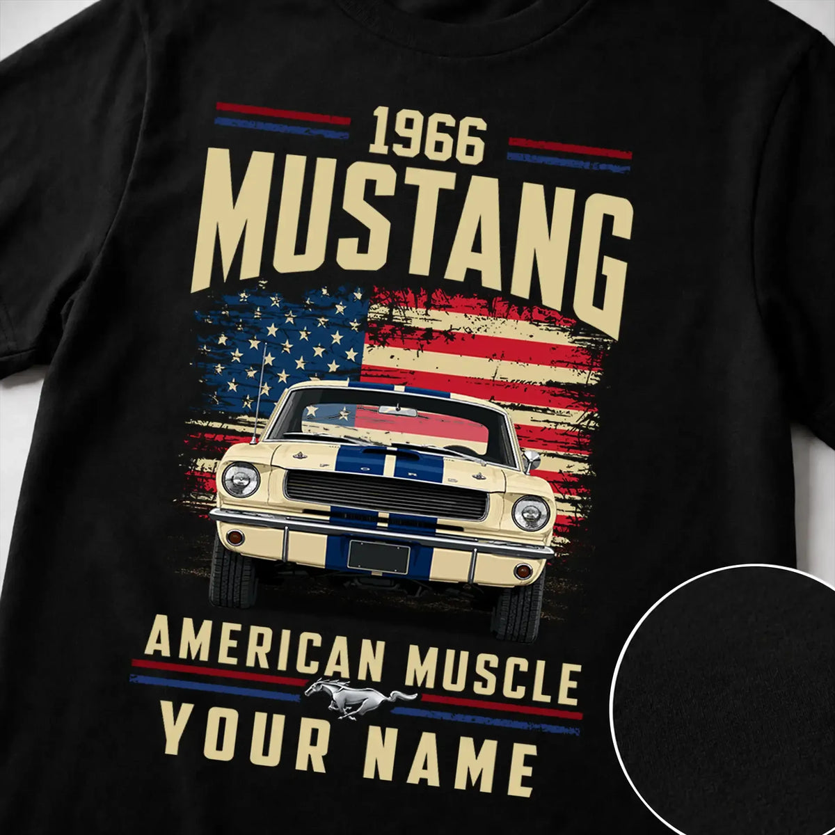 1966 Mustang Muscle Car Personalized Apparel