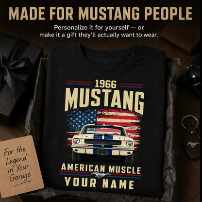 1966 Mustang Muscle Car Personalized Apparel