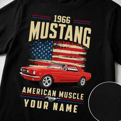 1966 Mustang Muscle Car Personalized Apparel
