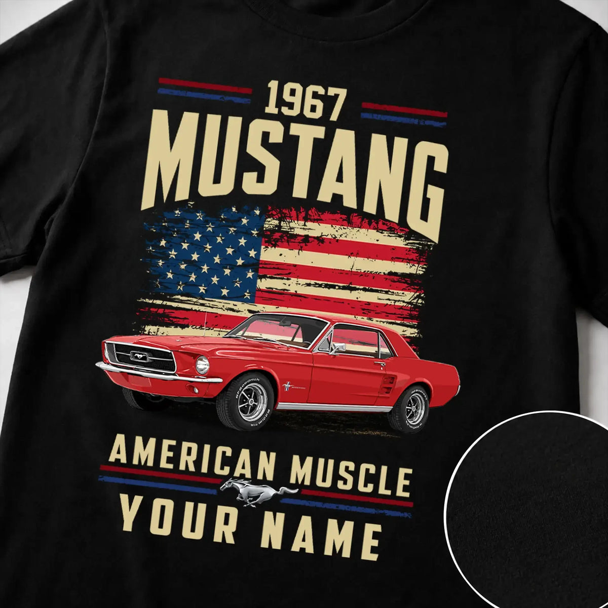 1967 Mustang Muscle Car Personalized Apparel