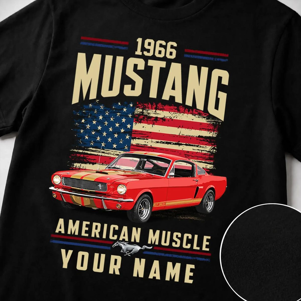 1966 Mustang Muscle Car Personalized Apparel