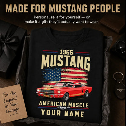 1966 Mustang Muscle Car Personalized Apparel