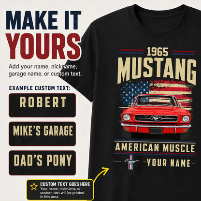 1965 Mustang Muscle Car Personalized Apparel