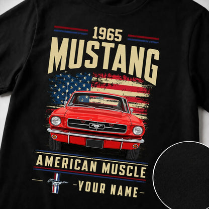 1965 Mustang Muscle Car Personalized Apparel