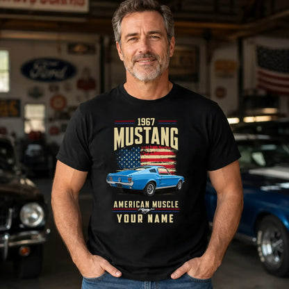 1967 Mustang Muscle Car Personalized Apparel
