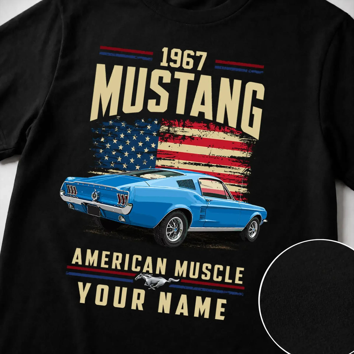 1967 Mustang Muscle Car Personalized Apparel