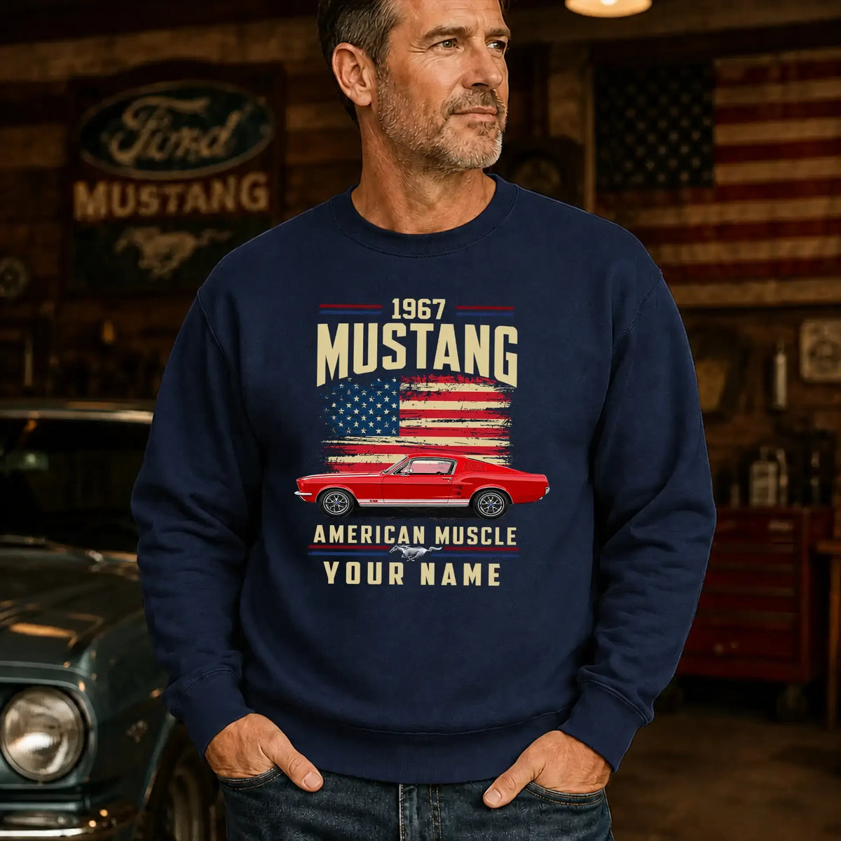 1967 Mustang Muscle Car Personalized Apparel
