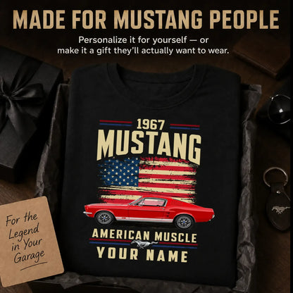 1967 Mustang Muscle Car Personalized Apparel