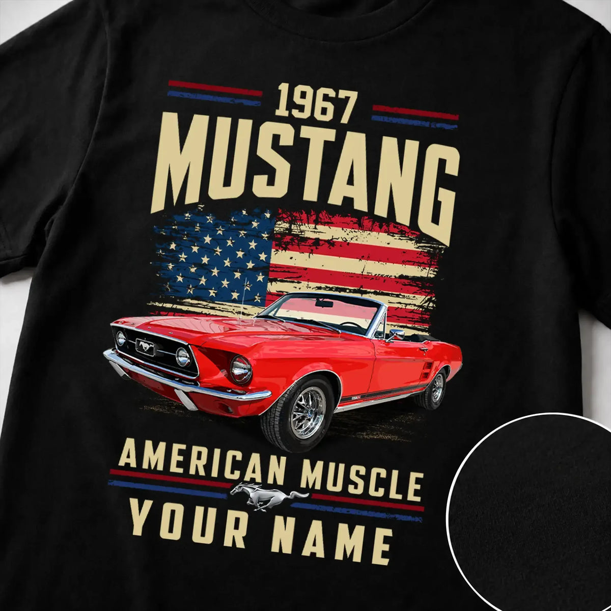 1967 Mustang Muscle Car Personalized Apparel