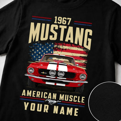 1967 Mustang Muscle Car Personalized Apparel