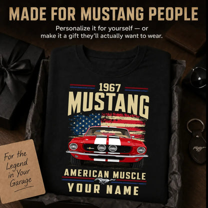 1967 Mustang Muscle Car Personalized Apparel