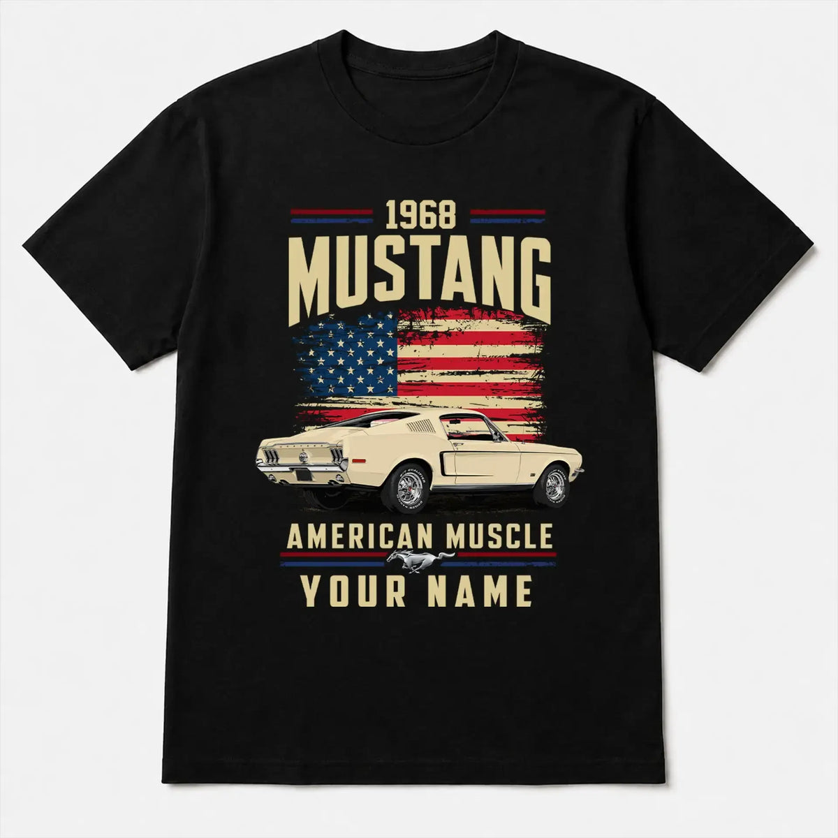 1968 Mustang Muscle Car Personalized Apparel
