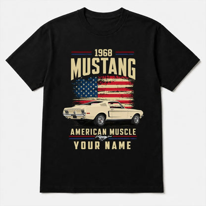 1968 Mustang Muscle Car Personalized Apparel