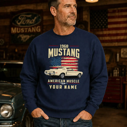 1968 Mustang Muscle Car Personalized Apparel