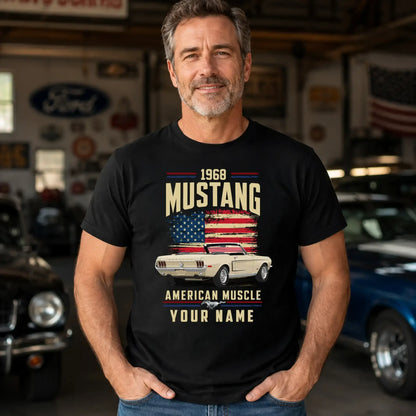 1968 Mustang Muscle Car Personalized Apparel