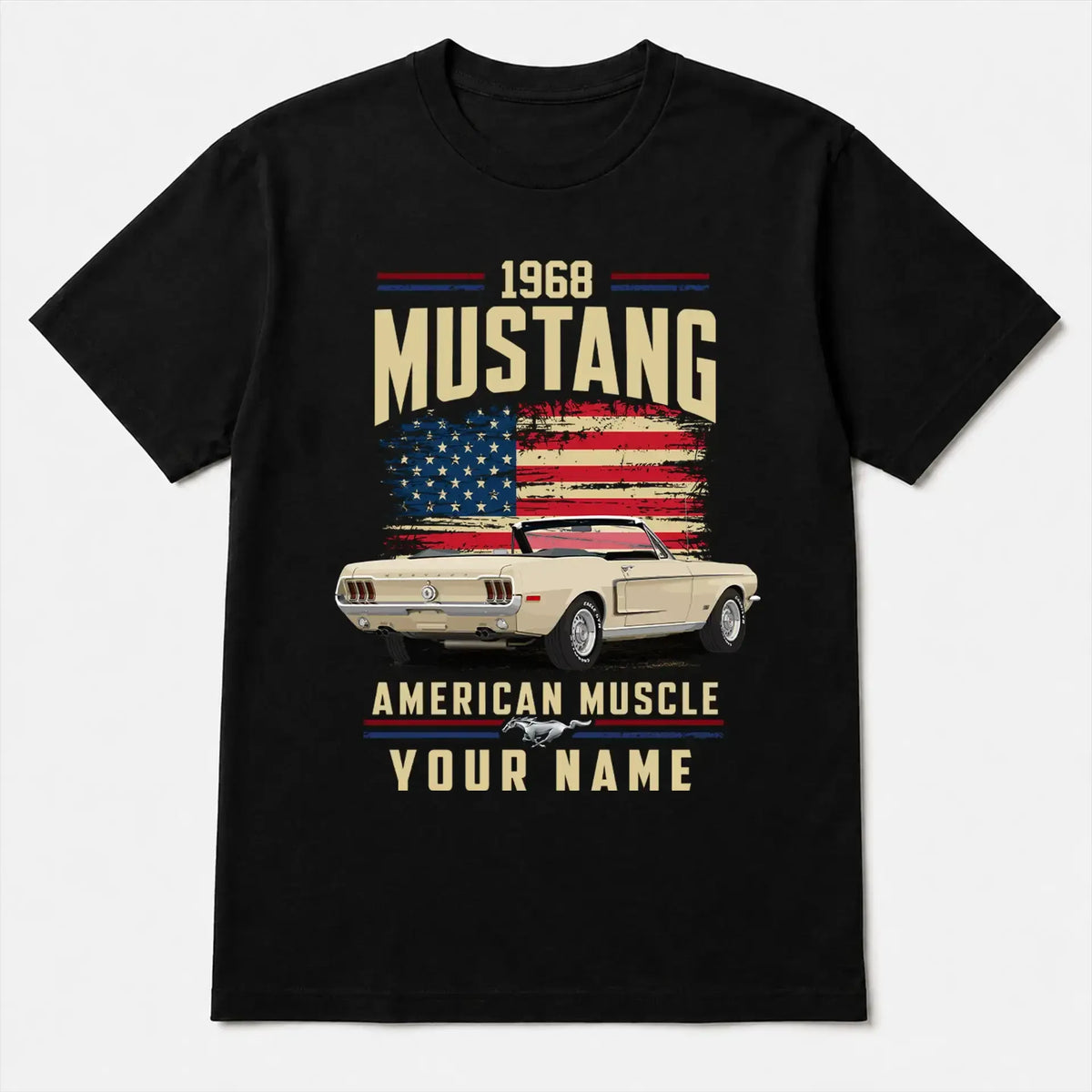 1968 Mustang Muscle Car Personalized Apparel