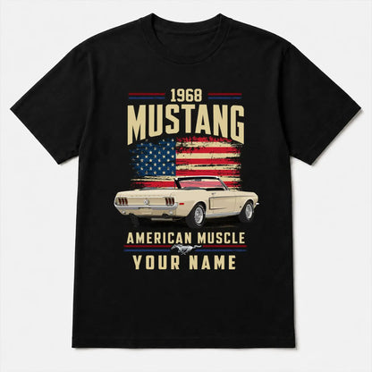 1968 Mustang Muscle Car Personalized Apparel