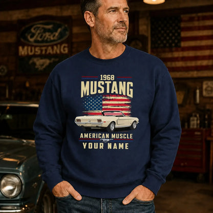 1968 Mustang Muscle Car Personalized Apparel