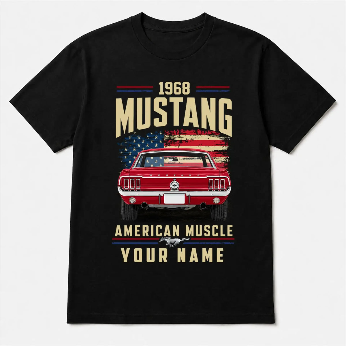 1968 Mustang Muscle Car Personalized Apparel