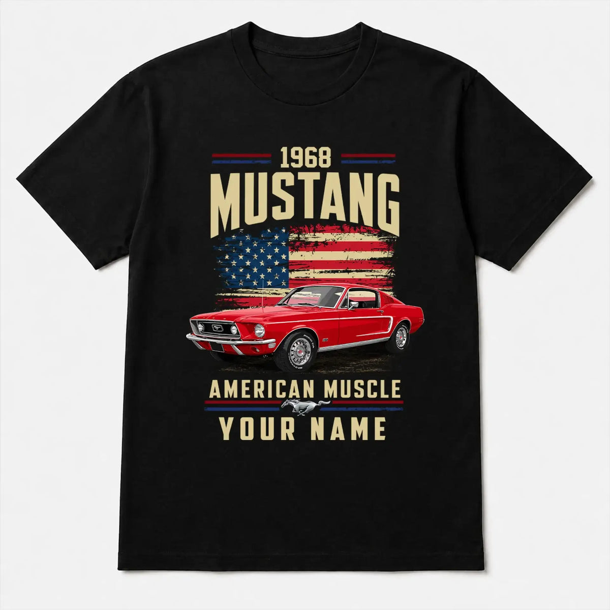 1968 Mustang Muscle Car Personalized Apparel
