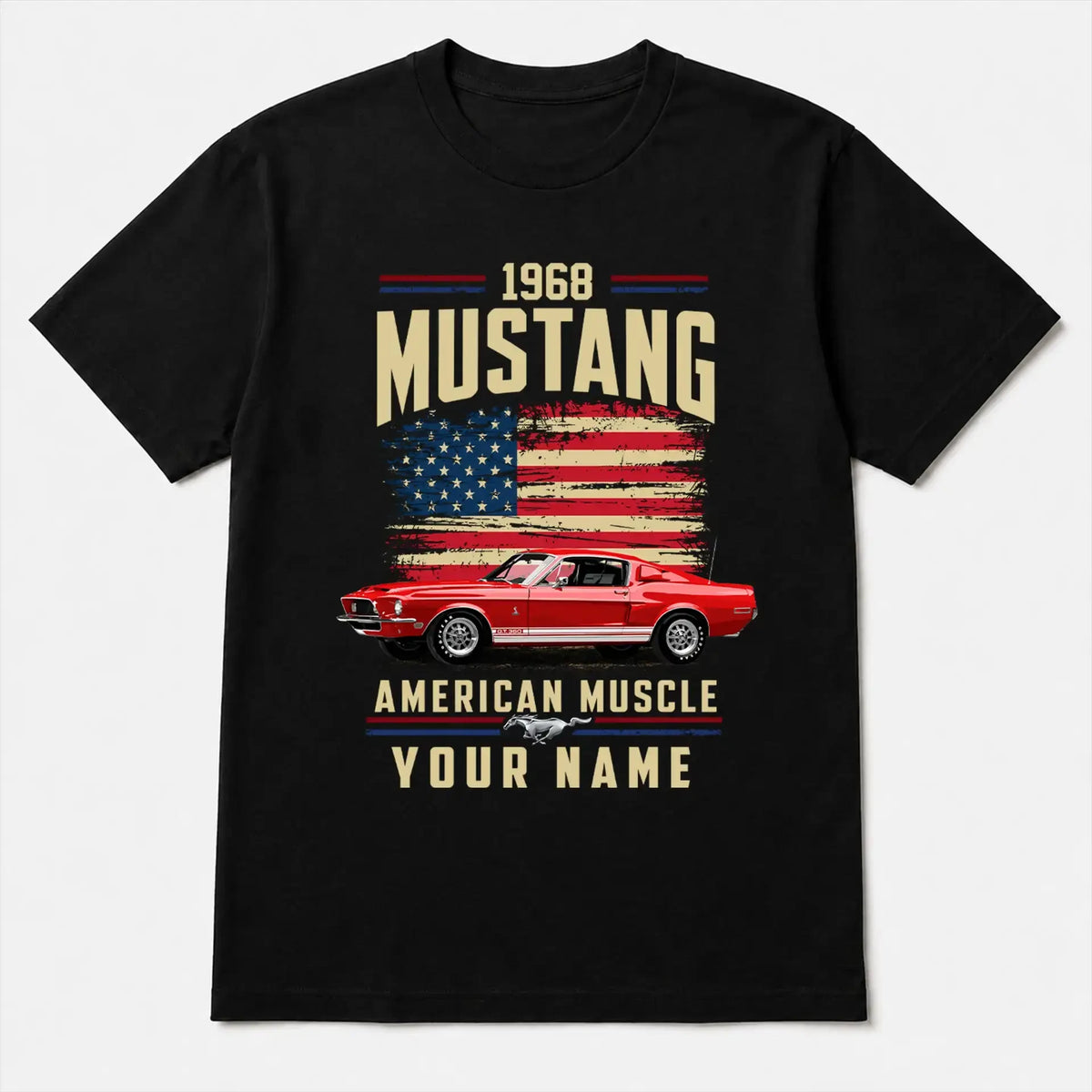 1968 Mustang Muscle Car Personalized Apparel