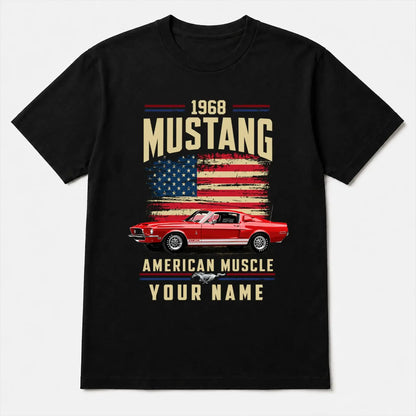 1968 Mustang Muscle Car Personalized Apparel