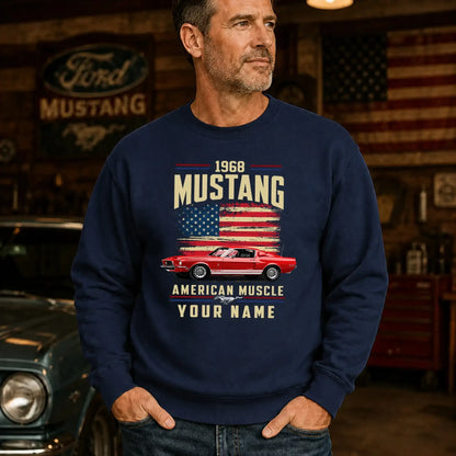 1968 Mustang Muscle Car Personalized Apparel