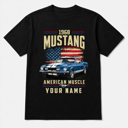 1968 Mustang Muscle Car Personalized Apparel