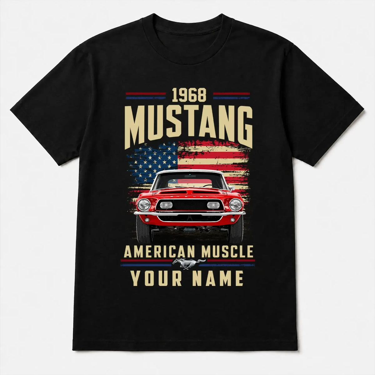 1968 Mustang Muscle Car Personalized Apparel