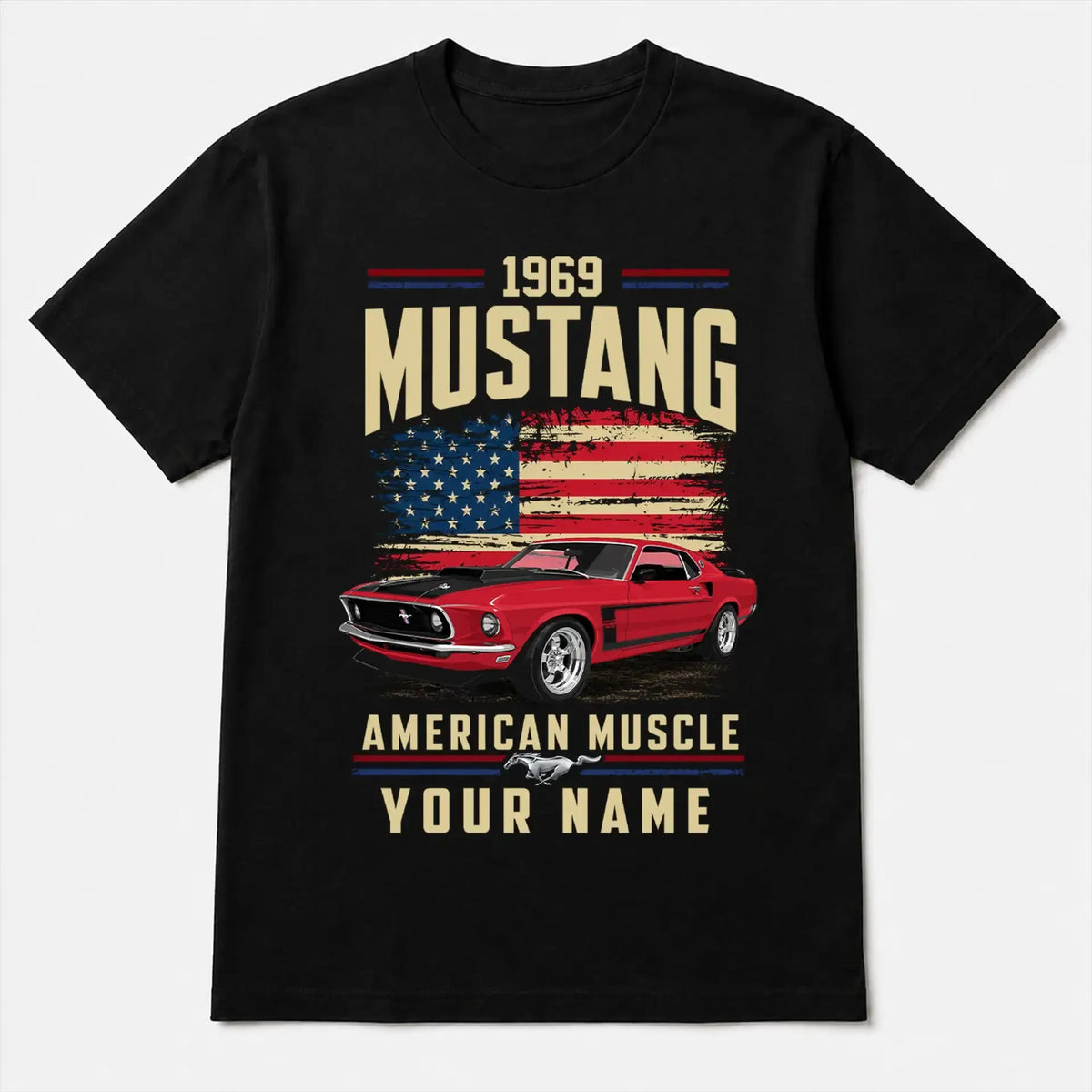 1969 Mustang Muscle Car Personalized Apparel