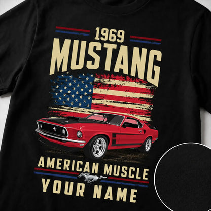 1969 Mustang Muscle Car Personalized Apparel
