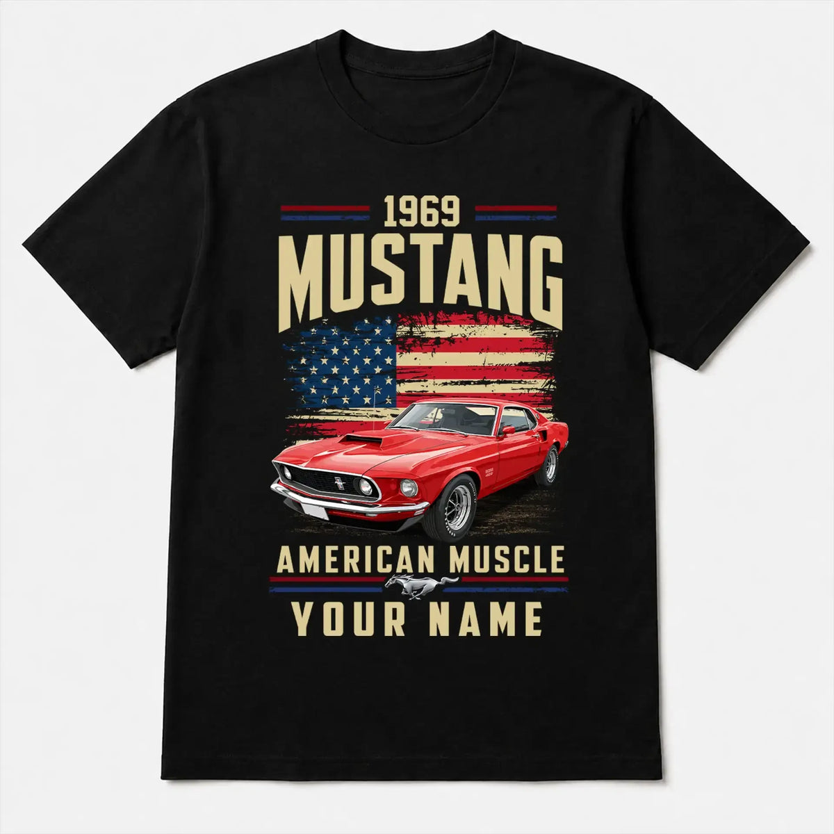 1969 Mustang Muscle Car Personalized Apparel