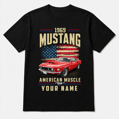 1969 Mustang Muscle Car Personalized Apparel