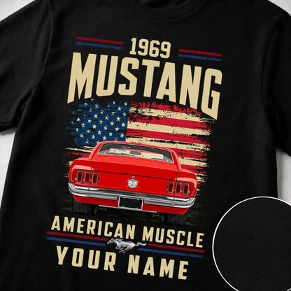 1969 Mustang Muscle Car Personalized Apparel