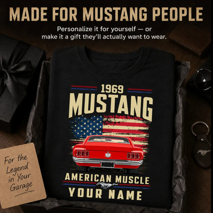 1969 Mustang Muscle Car Personalized Apparel