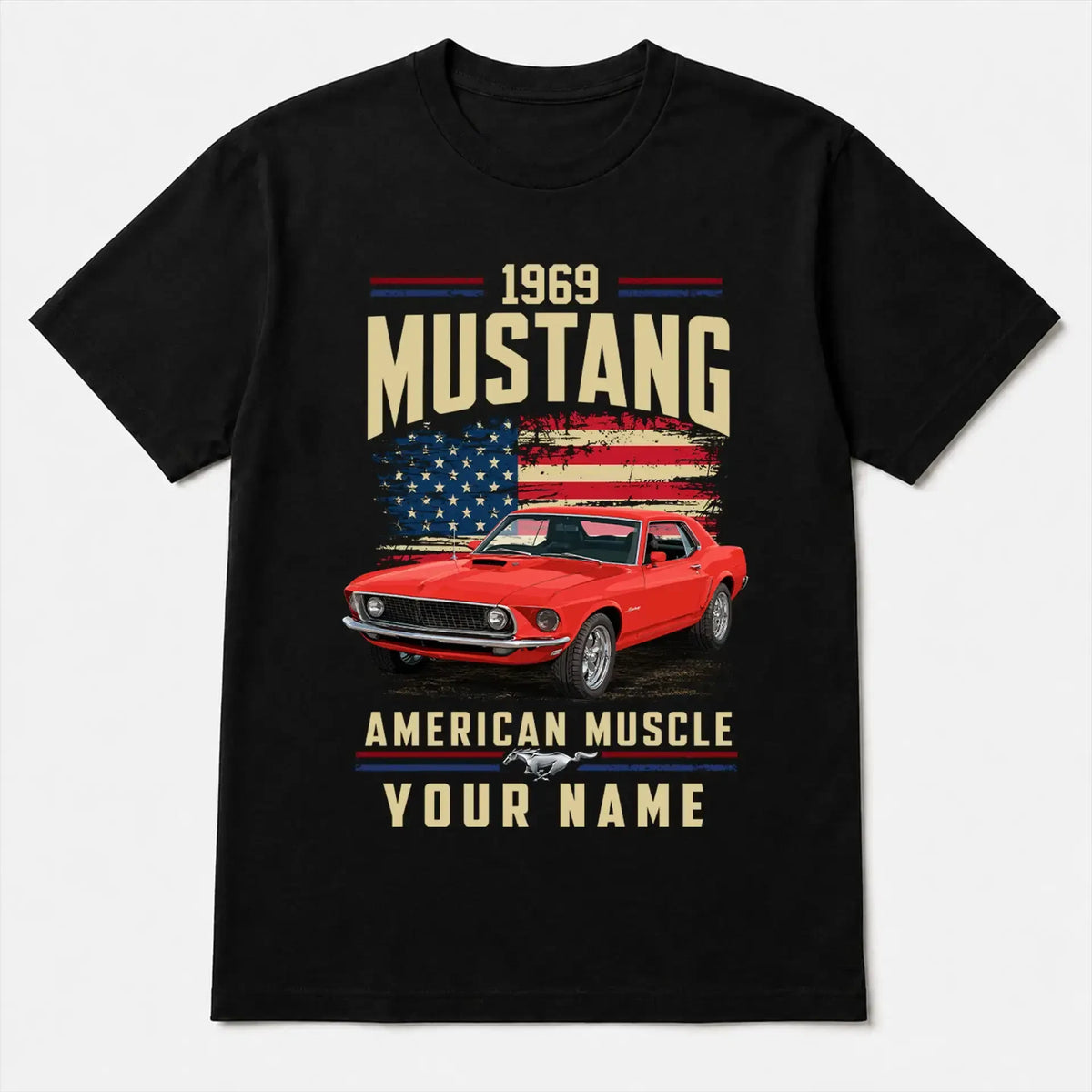 1969 Mustang Muscle Car Personalized Apparel