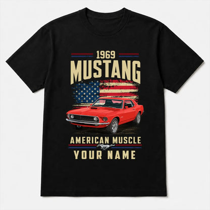 1969 Mustang Muscle Car Personalized Apparel