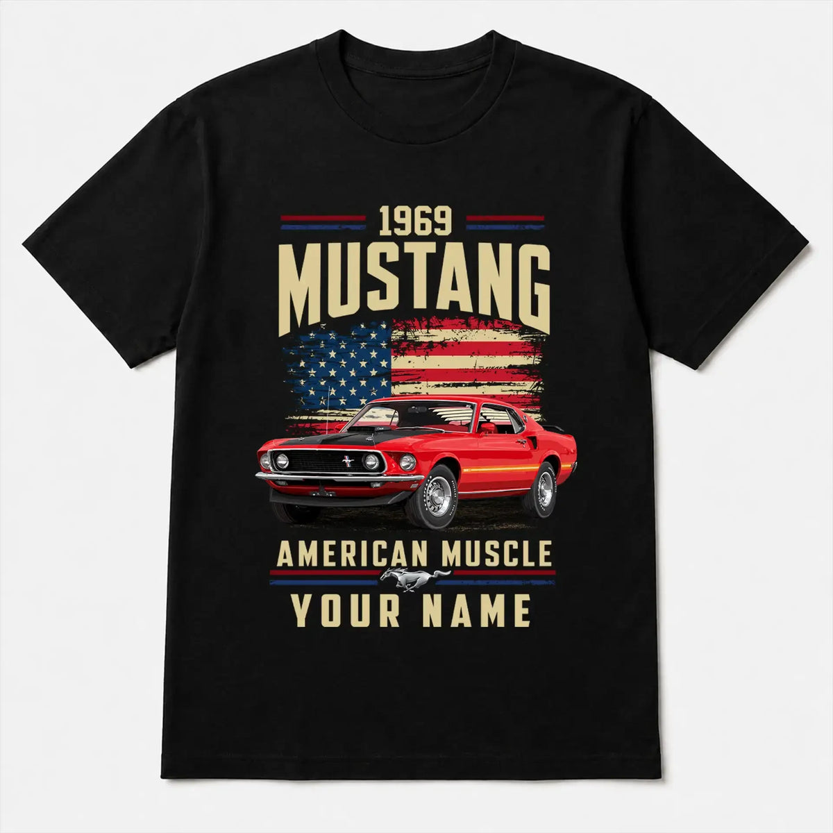 1969 Mustang Muscle Car Personalized Apparel