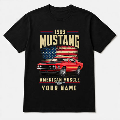 1969 Mustang Muscle Car Personalized Apparel