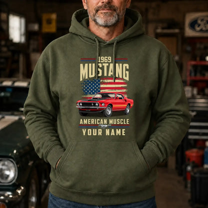 1969 Mustang Muscle Car Personalized Apparel