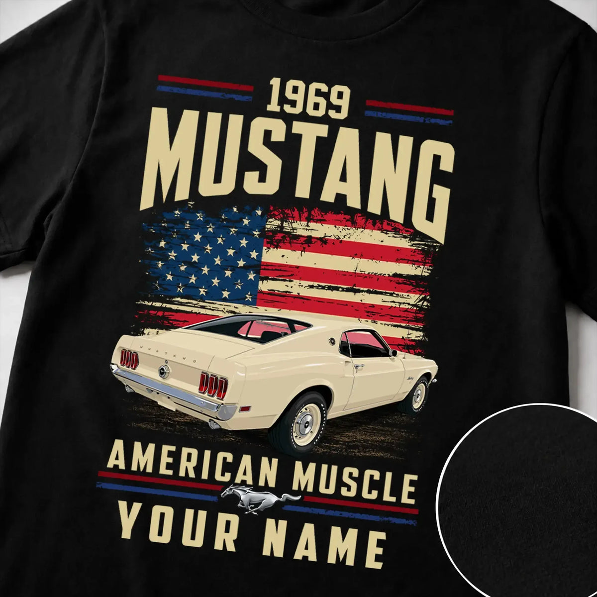1969 Mustang Muscle Car Personalized Apparel