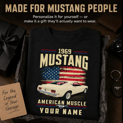 1969 Mustang Muscle Car Personalized Apparel