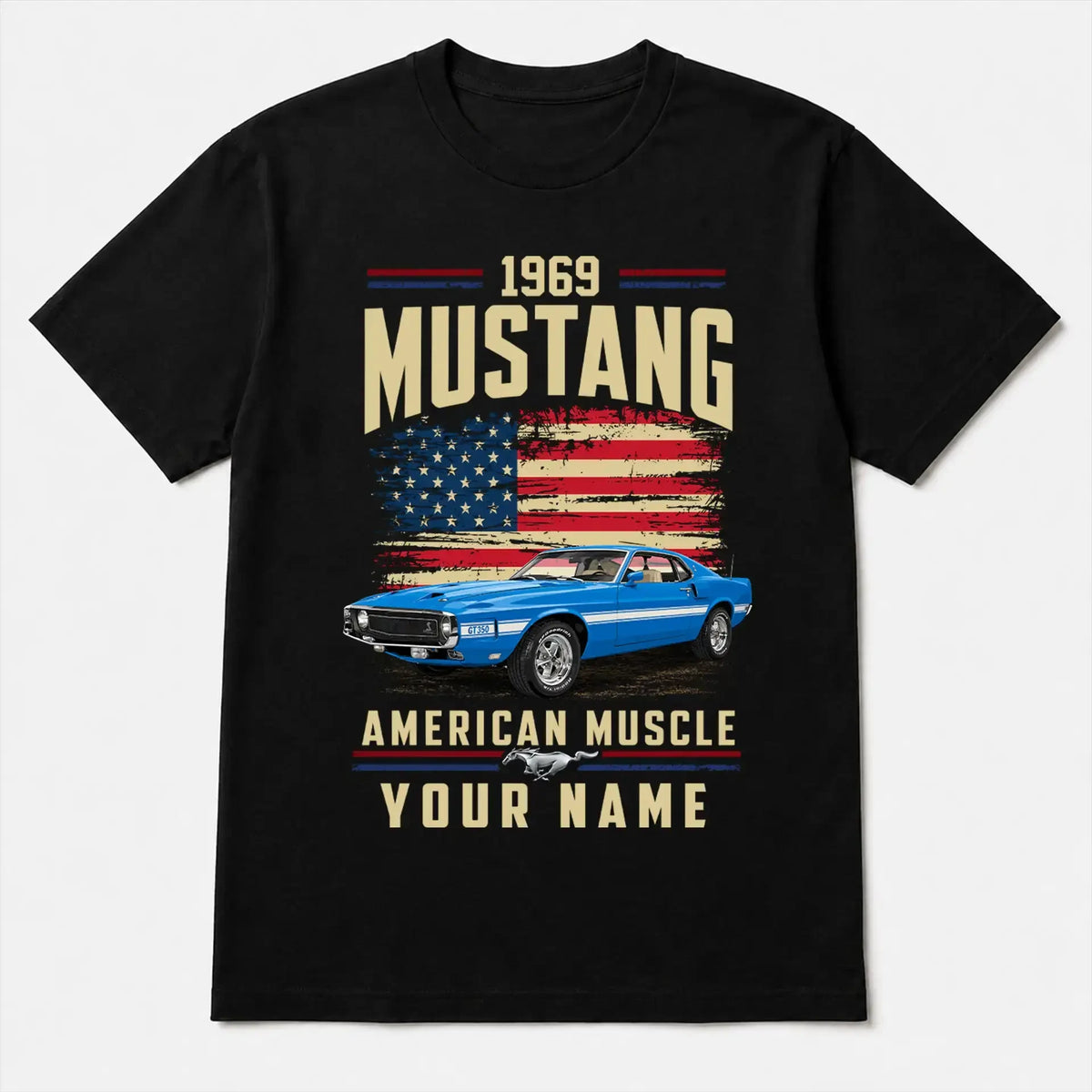 1969 Mustang Muscle Car Personalized Apparel