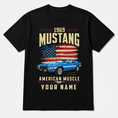 1969 Mustang Muscle Car Personalized Apparel