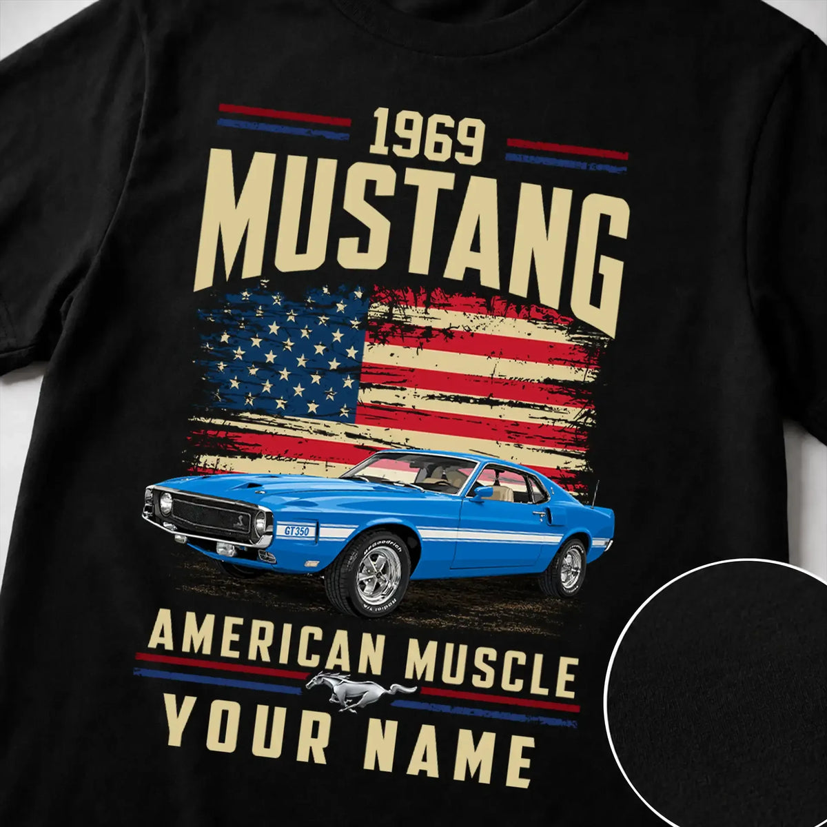 1969 Mustang Muscle Car Personalized Apparel
