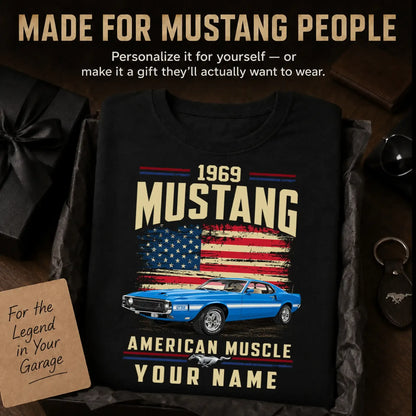 1969 Mustang Muscle Car Personalized Apparel