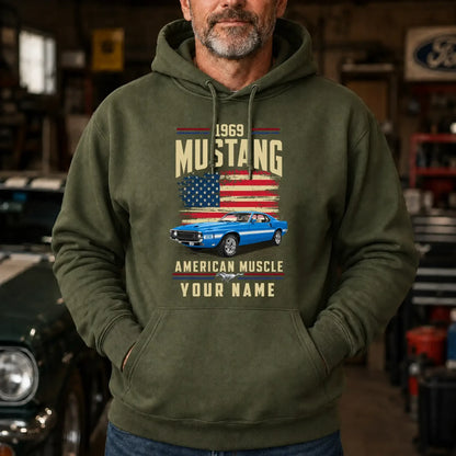 1969 Mustang Muscle Car Personalized Apparel