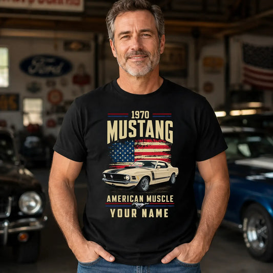 1970 Mustang Muscle Car Personalized Apparel