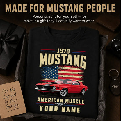 1970 Mustang Muscle Car Personalized Apparel